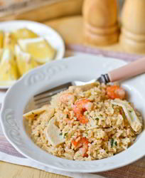 Пилав с морепродуктами