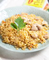 Плов из булгура с курицей