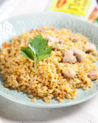 Плов из булгура с курицей