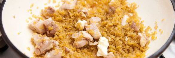 плов из булгура с курицей