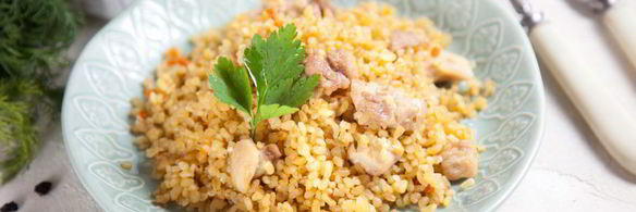 плов из булгура с курицей