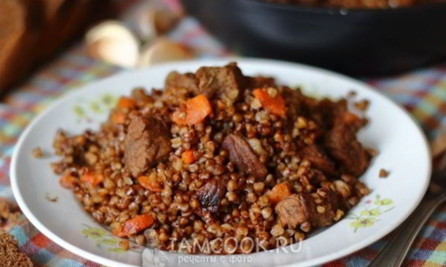 Рецепт плова из гречки с мясом
