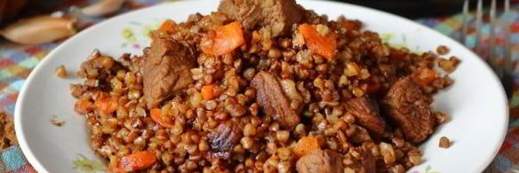 плов из гречки с мясом