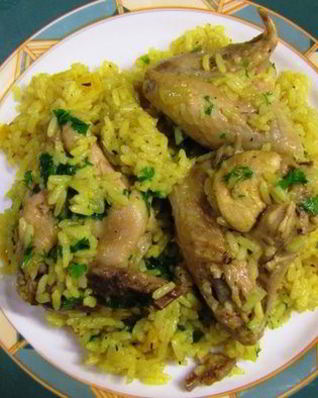 Плов из куриных крылышек