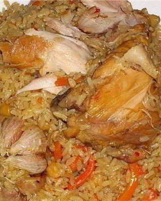 Плов из окорочков