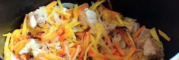 плов из перловки с курицей