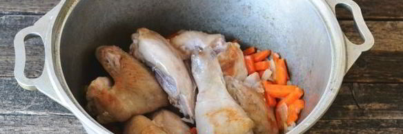 плов из пропаренного риса с курицей