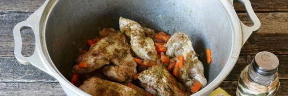 плов из пропаренного риса с курицей