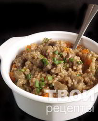 Плов из пшеницы с говядиной