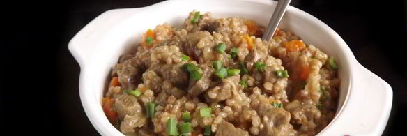 плов из пшеницы с говядиной