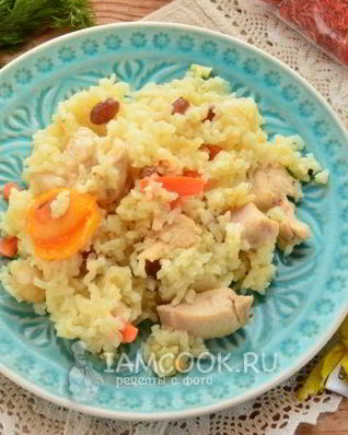 Плов по-азербайджански с курицей