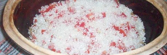 плов с грибами