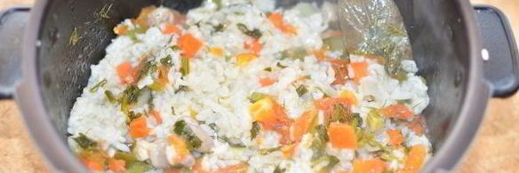 плов с куриными сердечками в мультиварке