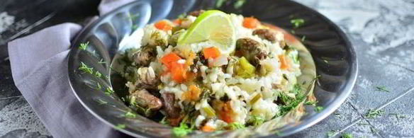 плов с куриными сердечками в мультиварке