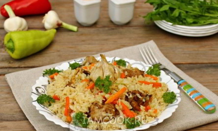 Рецепт плова с курицей в кастрюле