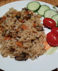 Плов с мидиями