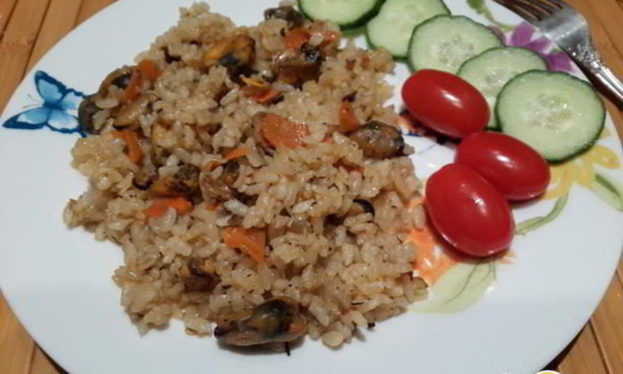 Рецепт плова с мидиями