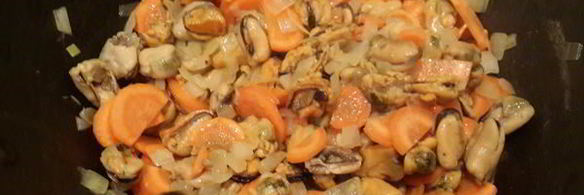 плов с мидиями