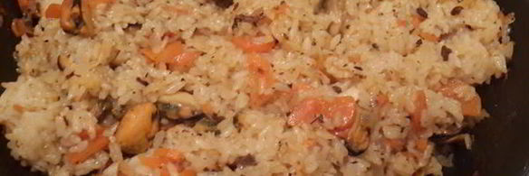 плов с мидиями