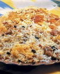 Плов с мясом барана и печени