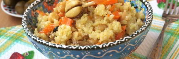 плов с нутом