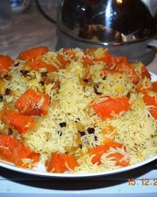 Плов с тыквой в мультиварке