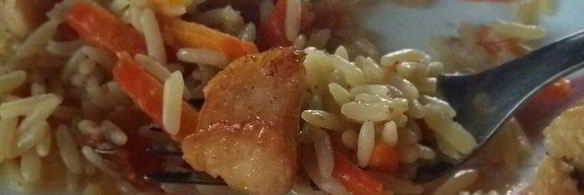 плов студенческий из куриной грудки