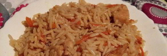 плов студенческий из куриной грудки