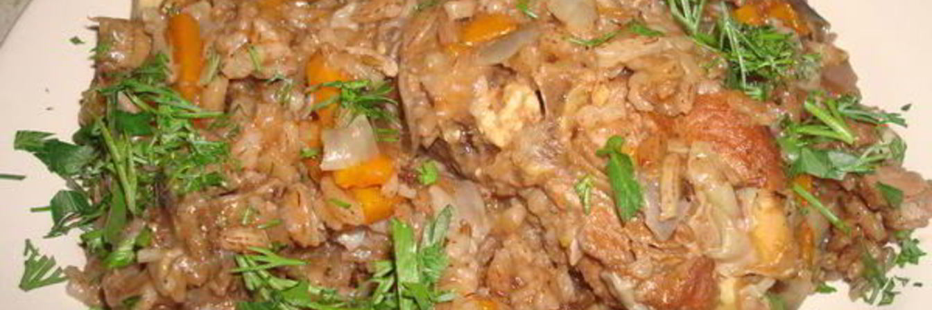 Плов Узбекский из риса де-взира