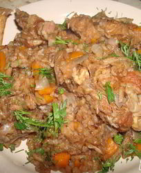 Плов Узбекский из риса де-взира