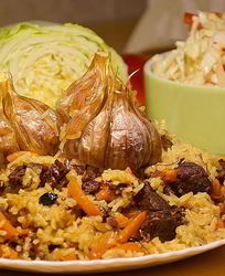 Плов узбекский с говядиной в мультиварке