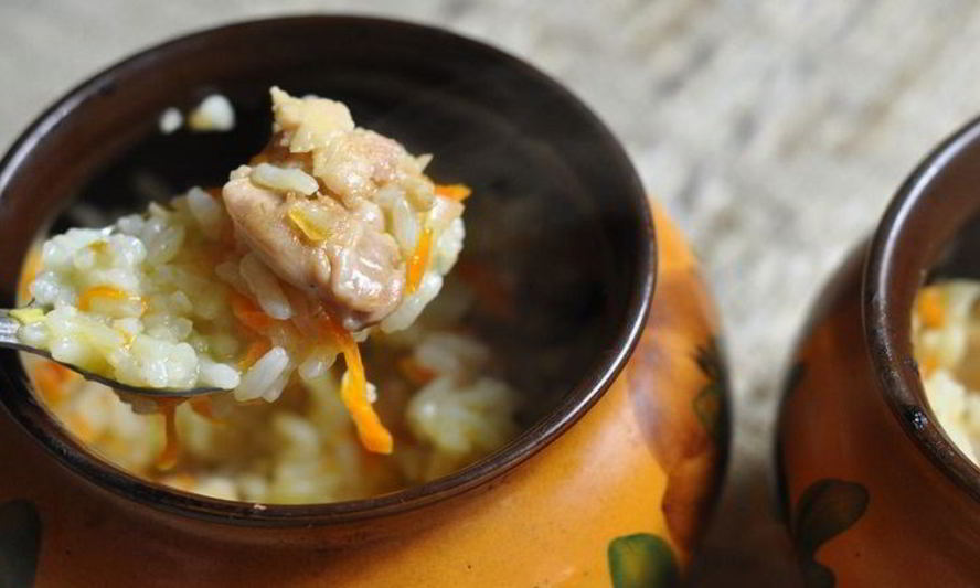 Рецепт плова в горшочках