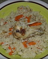 Плов в мультиварке с крылышками