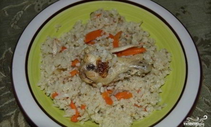 Рецепт плова в мультиварке с крылышками