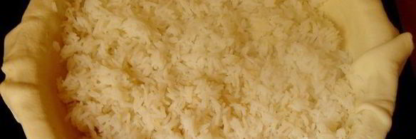 плов в слоеном тесте