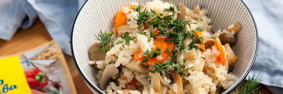 постный плов с грибами