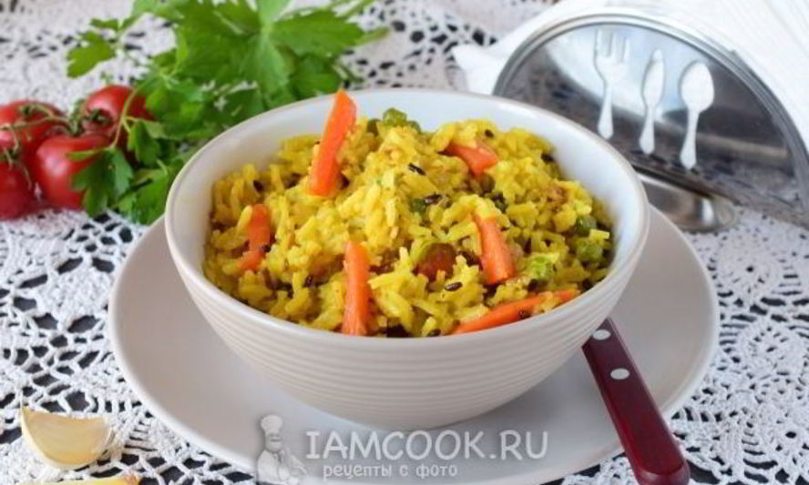 Рецепт постного плова с овощами