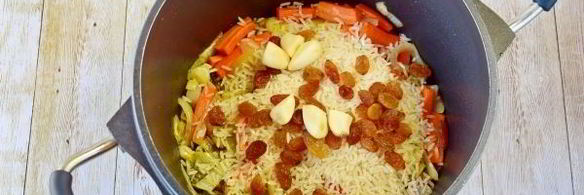 постный плов с овощами