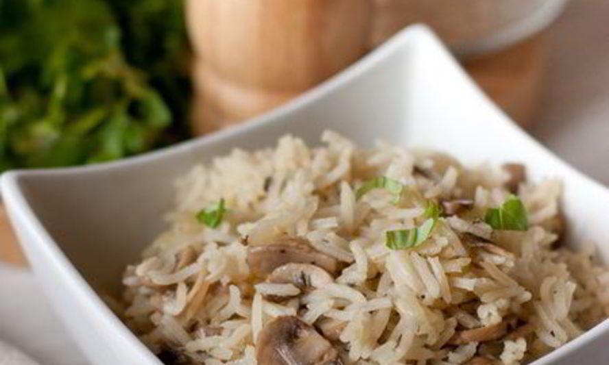 Рецепт рисового пилава с шампиньонами