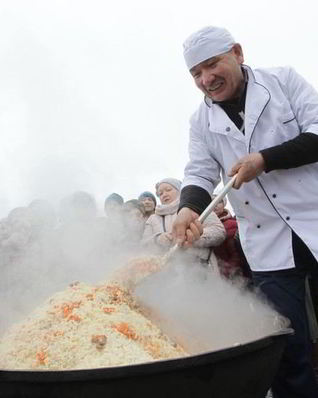 Шах-плов с курицей и с говядиной