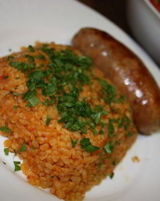 Турецкий плов — булгур с овощами