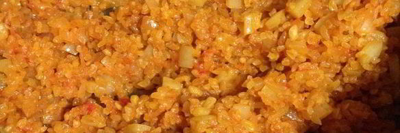 турецкий плов — булгур с овощами