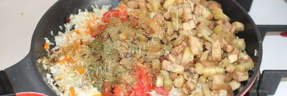 турецкий плов с баклажанами