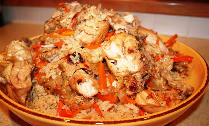 Рецепт узбекского плова с курицей