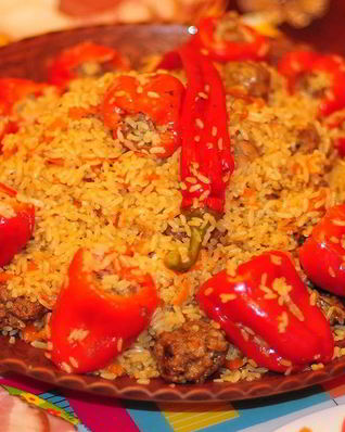 Узбекский плов в казане