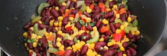 постный суккоташ — гарнир из фасоли и кукурузы