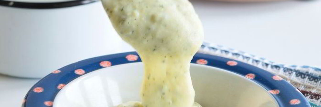 Пюре из цукини и картофеля с сыром