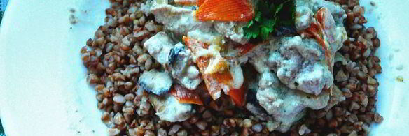 ароматное рагу из свинины и грибов