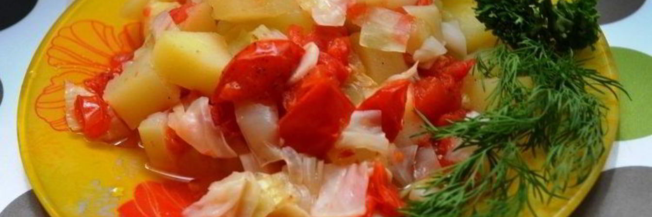 Диетическое овощное рагу в мультиварке