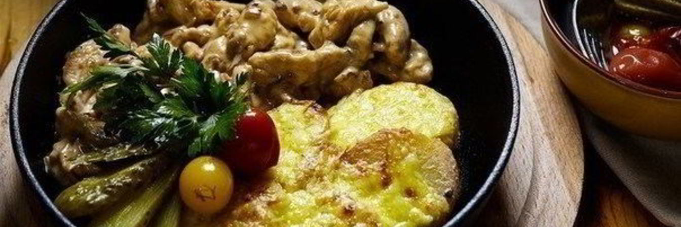 Фрикасе из курицы с картофелем